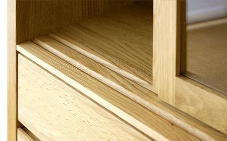 【開梱設置】高野木工 CANO カノ 115カップボード ホワイトオーク【10年保証】