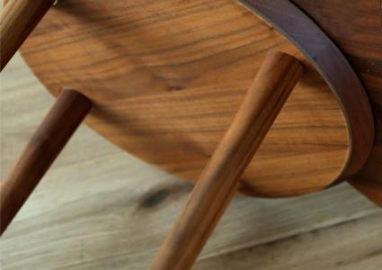 【開梱設置】高野木工 バルーンリビングテーブル 90-2枚 ウォールナット【10年保証】