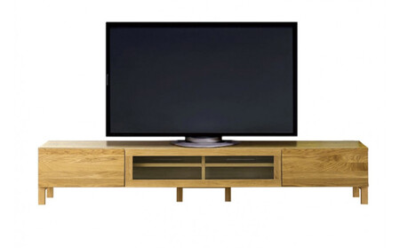 【開梱設置】高野木工 LECCE レッチェ 200TVボード オーク (透明ガラス) 【10年保証】