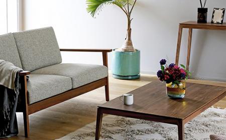 【開梱設置】高野木工 モル 110×50ローテーブル ホワイトオーク【10年保証】