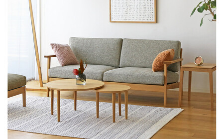 【開梱設置】高野木工 CEBU セブ ソファ 2.5人掛け オーク 【10年保証】