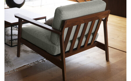 【開梱設置】高野木工 CEBU セブ ソファ 1人掛け ウォルナット 【10年保証】