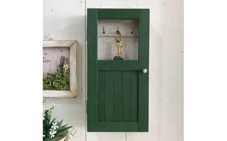 小さな扉のキーボックス 緑色