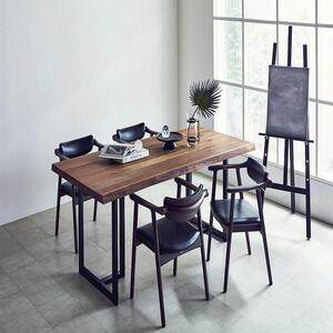 ラミエッジテーブル ウォールナットW1550(WN色椅子・脚セット)【関家具】