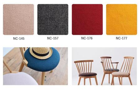 【BENCA】JASMINE ダイニングチェア H arm（オーク×ウォールナット）