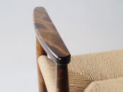 アームスツール 拭き漆 【大川家具】