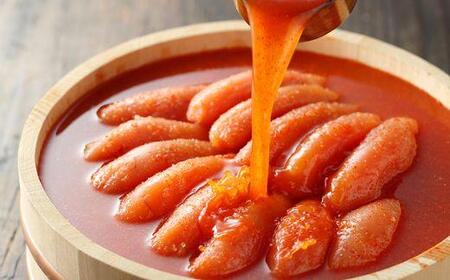 【希少国産】北海道産近海子使用・昆布漬け辛子明太子一本物240g