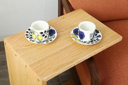 大川家具 Cワゴン 45cm サイドテーブル 天然木レッドオーク 無垢 野中木工所