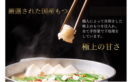 【老舗人気店】博多本格もつ鍋セット 4～5人前