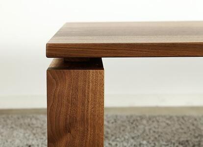 大川家具 エクボ 120cm センターテーブル リビングテーブル 天然木ウォールナット 野中木工所