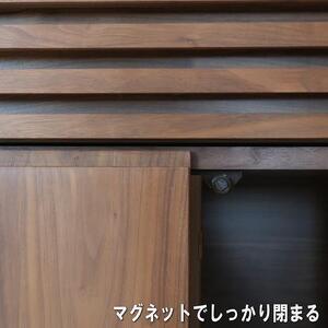 【幅118.7 奥行45 高さ88.5】バジル119サイドボード（ウォールナット）