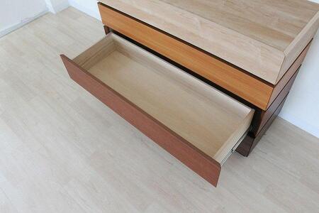 【幅114.6 奥行42.8 高さ80.3】モダニカ115-4チェスト