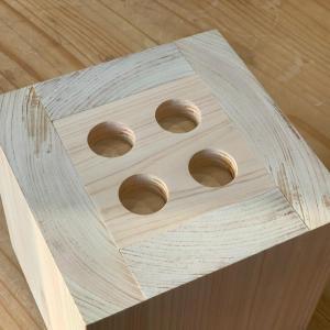 国産ヒノキ材 ウッドブロック 15cm角