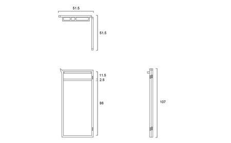 SPAGO Hanger Rack 049 oak