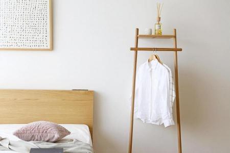 【開梱設置】高野木工 ELISTA エリスタ ハンガーラック ホワイトオーク【10年保証】