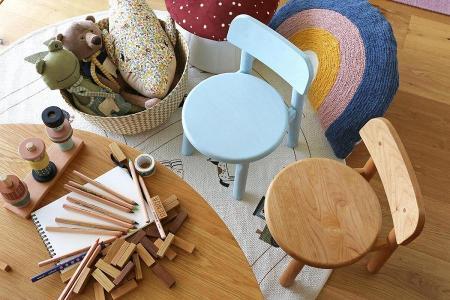 【開梱設置】高野木工 NIKA ニカ キッズチェア クリア塗装【10年保証】