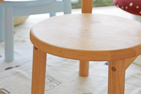 【開梱設置】高野木工 NIKA ニカ キッズチェア クリア塗装【10年保証】