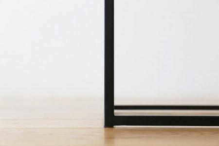 【開梱設置】高野木工 LINIE リニエ コンソールテーブル ホワイトオーク｜フレーム：ブラック【10年保証】