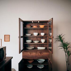 【Chatra／チャトラ 幅80cmダイニングボード ナチュラル】★シンプルでお部屋に合わせやすい食器棚