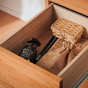 【Athers／アザース 幅40cmチェスト3段 ナチュラル】★落ち着いた雰囲気のルーバーデザイン