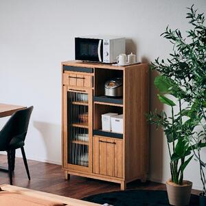 【Jyenero／ジェネロ 幅80cmレンジボード】★大容量の収納と部屋に合わせやすいデザイン