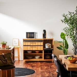 【Jyenero／ジェネロ 幅120cmカウンターボード】★大容量の収納と部屋に合わせやすいデザイン