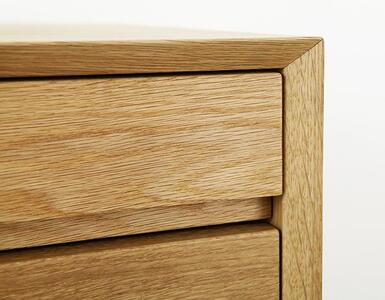 大川家具 レフライン 50cm リビングチェスト 収納タンス 天然木オーク(ナラ) 野中木工所