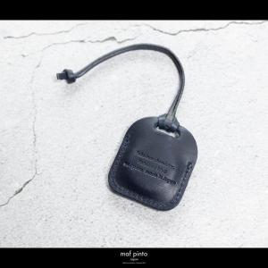 maf pinto (マフ ピント) air tag ケース カバー スクエア 保護 ネイビー レザー 本革 日本製