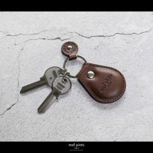 maf pinto (マフ ピント) タグ キーリング キーホルダー キーケース キーチャーム ダークブラウン レザー 本革 日本製 10,920円