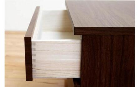 クローゼット チェスト 幅50 3段 奥行55 ウォールナット色 タンス 押入れ収納 衣類収納 桐 箪笥 大川家具 丸田木工 フィット