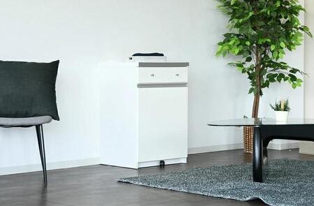 大川家具 ゴミ箱 カウンター ダストカウンター 幅55cm コンセント付き ゴミの分別ができる【ホワイト】 10,780円