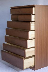 ハイチェスト シンプル 収納たっぷり コンパクト 天然木 90-7 ファインDB 大川家具