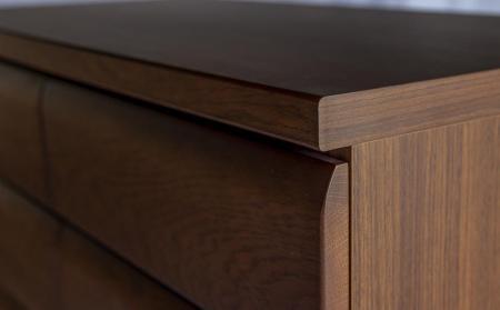 ハイチェスト シンプル 収納たっぷり コンパクト 天然木 90-7 ファインDB 大川家具