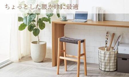 ＜マニフ＞キッチンスツールMS-04L(535)：ナイト（黒）