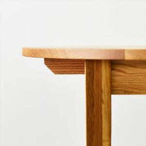 ＮＯ１ラウンドテーブル１２０　オーク　丸いテーブルでダイニングをカフェスペースに　オーク無垢材 円テーブル ダイニングテーブル