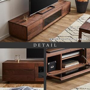 【大川家具】無垢材　テレビボード　ローボード　テレビ台　TV台　凛　幅1800　ホワイトアッシュ　ナチュラル　インテリア　収納　国産　日本製　完成品　組み立て不要　高級感　北欧【設置付き】