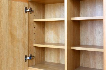 【開梱設置】高野木工 LECCE レッチェ 120薄型キャビネット ホワイトオーク【10年保証】