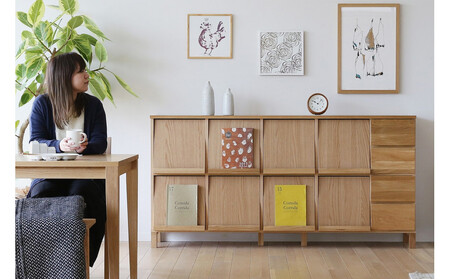 【開梱設置】高野木工 LECCE レッチェ 180マガジンレコードラック オーク【10年保証】