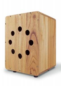 木製カホン 中型穴付き 良音！木製カホン(打楽器)】音楽好き、軽い運動にも。 カメヤ家具工芸