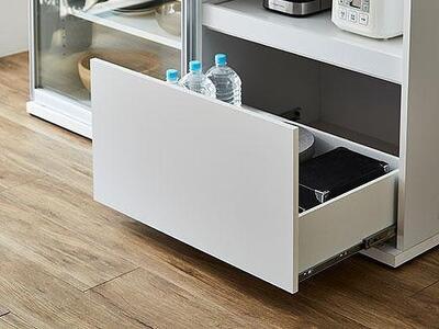 食器棚 大川家具 レンジ台 おしゃれ 引き戸 レンジボード 2枚戸 食器棚