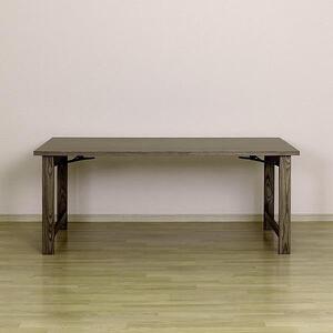 折畳みダイニングテーブル　180×85　ウォールナット色　折り畳み　WAプラス　福岡県　大川市