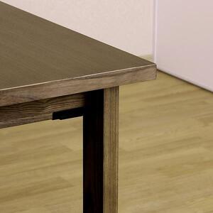 折畳みダイニングテーブル　180×85　ウォールナット色　折り畳み　WAプラス　福岡県　大川市