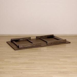 折畳みダイニングテーブル　180×85　ウォールナット色　折り畳み　WAプラス　福岡県　大川市