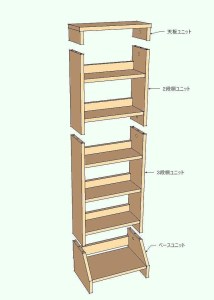 北欧パイン無垢 本棚（Ｂ６サイズ）横幅31～40cm | 福岡県大川市