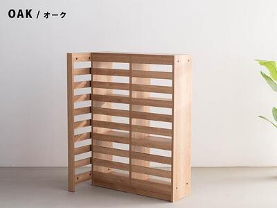 エルブロック パーティションシェルフLb オーク 幅96 奥行き29 高さ124