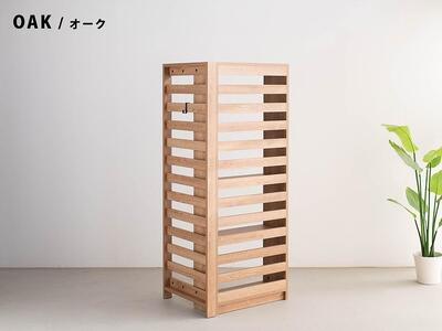 エルブロック パーティションシェルフHa オーク 幅66 奥行き25 高さ160