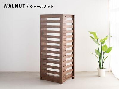 エルブロック パーティションシェルフHa ウォールナット 幅66 奥行き25 高さ160