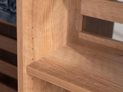 エルブロック パーティションシェルフHb オーク 幅66 奥行き29 高さ160