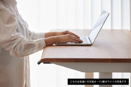 【幅120cm】【ウォールナット】【ミニシェルフ付】 電動昇降デスク 無垢材 パソコンデスク WAAKstandingPro