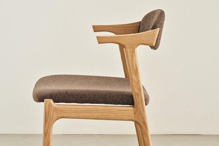ハーフアームチェア FLUT フラット オーク無垢 大川家具 大川市